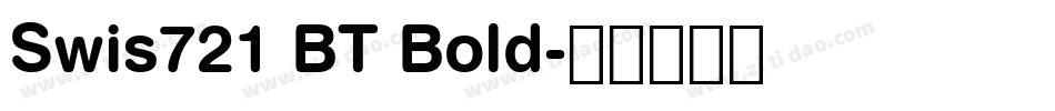 Swis721 BT Bold字体转换